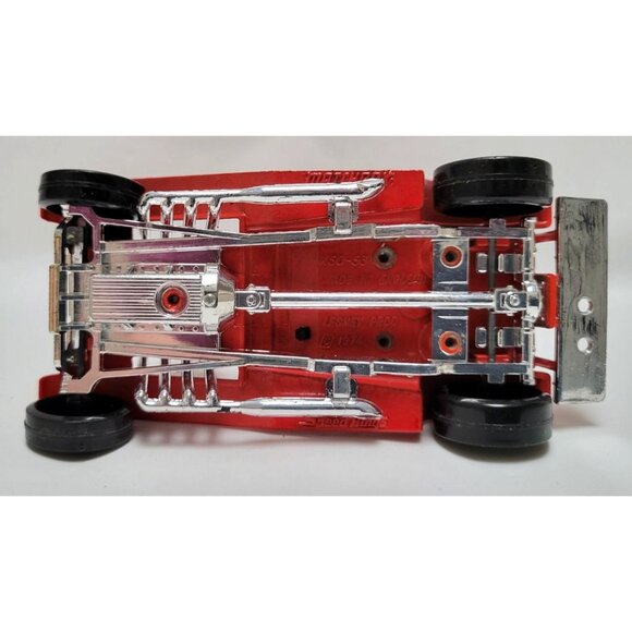 Vintage 1974 Matchbox Speed Kings Red Diecast Plastic Fire Chief Toy Car K50-53 - Picture 6 of 7